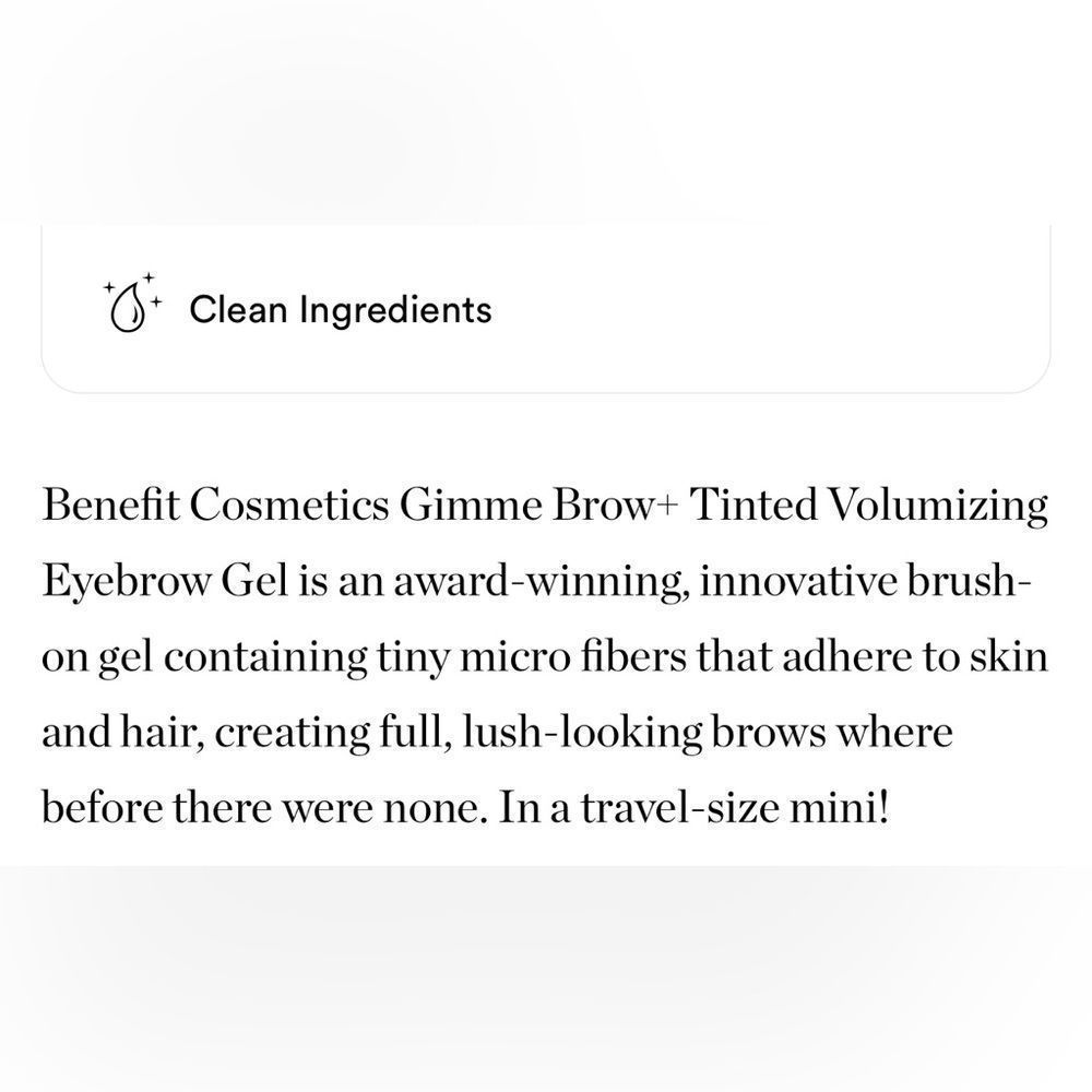 $5❤️‍🔥 Benefit Gimme Brow+ Tinted Volumizing Eyebrow Gel 4 WARM DEEP BROWN NEW - Picture 4 of 5